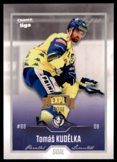 Hokejová karta Tomáš Kudělka Goal 2022-23 Expo Silver 1 of 60 č. 92
