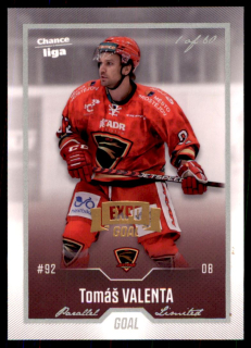 Hokejová karta Tomáš Valenta Goal 2022-23 Expo Silver 1 of 60 č. 50