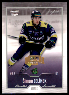 Hokejová karta Šimon Jelínek Goal 2022-23 Expo Silver 1 of 60 č. 181