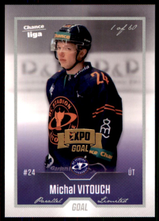 Hokejová karta Michal Vitouch Goal 2022-23 Expo Silver 1 of 60 č. 68
