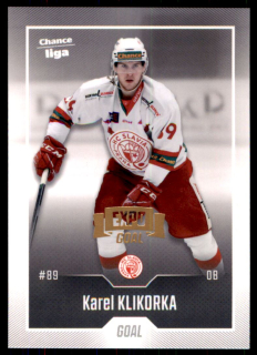 Hokejová karta Karel Klikorka Goal 2022-23 Expo řadová č. 105