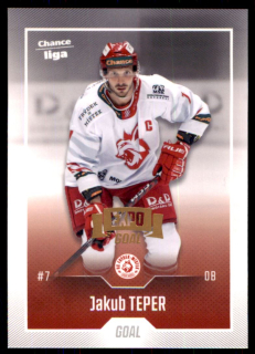 Hokejová karta Jakub Teper Goal 2022-23 Expo řadová č. 130