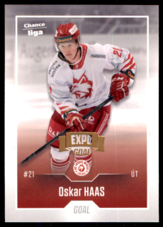 Hokejová karta Oskar Haas Goal 2022-23 Expo řadová č. 137