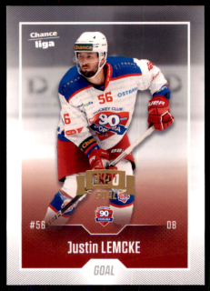 Hokejová karta Justin Lemcke Goal 2022-23 Expo řadová č. 161