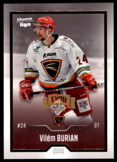 Hokejová karta Vilém Burian Goal 2022-23 Expo GOLD č. 54