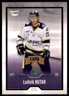 Hokejová karta Ludvík Rutar Goal 2022-23 Expo GOLD č. 177