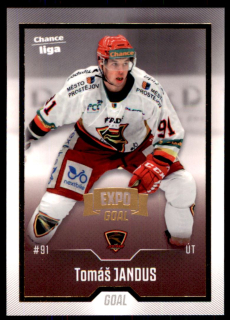Hokejová karta Tomáš Jandus Goal 2022-23 Expo GOLD č. 58