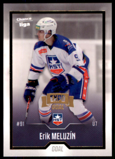 Hokejová karta Erik Meluzín Goal 2022-23 Expo GOLD č. 86