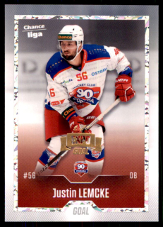 Hokejová karta Justin Lemcke Goal 2022-23 Expo Rainbow Ice 1/1 č. 161