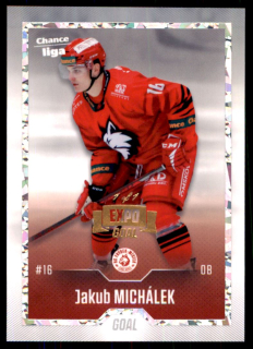 Hokejová karta Jakub Michálek Goal 2022-23 Expo Rainbow Ice 1/1 č. 131