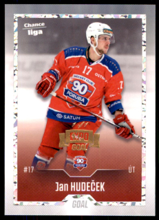 Hokejová karta Jan Hudeček Goal 2022-23 Expo Rainbow Ice 1/1 č. 165