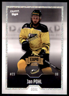 Hokejová karta Jan Pohl Goal 2022-23 Expo Rainbow Dotted 1/1 č. 35