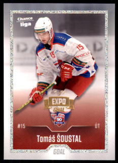 Hokejová karta Tomáš Šoustal Goal 2022-23 Expo Rainbow Dotted 1/1 č. 164