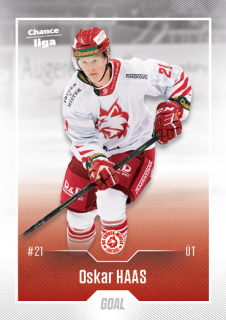 Hokejová karta Oskar Haas Goal S1 2022-23 řadová č. 137