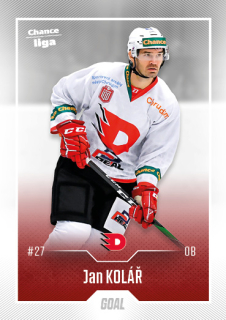 Hokejová karta Jan Kolář Goal S1 2022-23 řadová č. 146