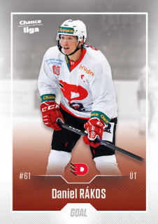 Hokejová karta Daniel Rákos Goal S1 2022-23 řadová č. 155
