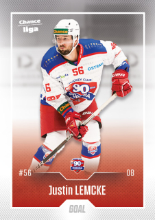 Hokejová karta Justin Lemcke Goal S1 2022-23 řadová č. 161