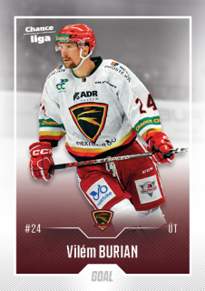 Hokejová karta Vilém Burian Goal S1 2022-23 řadová č. 54