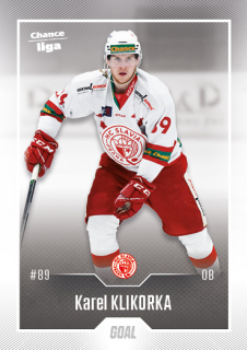 Hokejová karta Karel Klikorka Goal S1 2022-23 řadová č. 105
