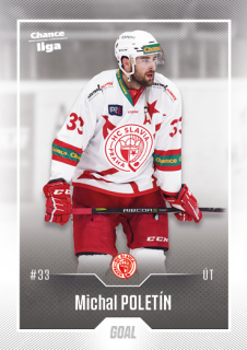 Hokejová karta Michal Poletín Goal S1 2022-23 řadová č. 107