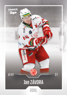 Hokejová karta Jan Závora Goal S1 2022-23 řadová č. 109