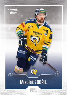 Hokejová karta Mikuláš Zbořil Goal S1 2022-23 řadová č. 188