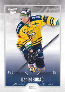 Hokejová karta Daniel Bukač Goal S1 2022-23 Silver 1 of 60 č. 192