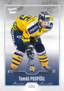Hokejová karta Tomáš Pospíšil Goal S1 2022-23 Silver 1 of 60 č. 200