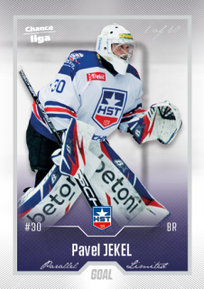 Hokejová karta Pavel Jekel Goal S1 2022-23 Silver 1 of 60 č. 73