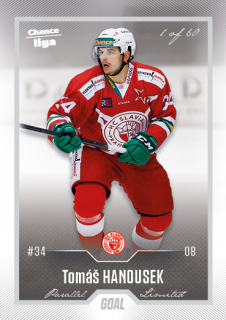 Hokejová karta Tomáš Hanousek Goal S1 2022-23 Silver 1 of 60 č. 104