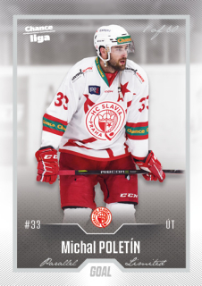 Hokejová karta Michal Poletín Goal S1 2022-23 Silver 1 of 60 č. 107