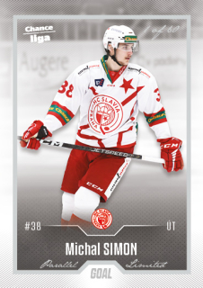 Hokejová karta Michal Simon Goal S1 2022-23 Silver 1 of 60 č. 108