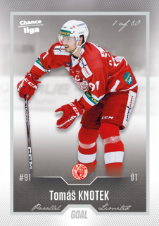 Hokejová karta Tomáš Knotek Goal S1 2022-23 Silver 1 of 60 č. 113