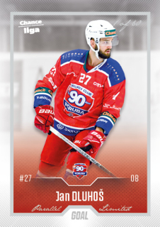Hokejová karta Jan Dluhoš Goal S1 2022-23 Silver 1 of 60 č. 160