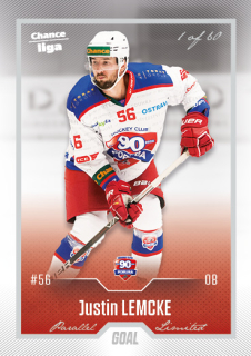 Hokejová karta Justin Lemcke Goal S1 2022-23 Silver 1 of 60 č. 161
