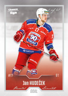 Hokejová karta Jan Hudeček Goal S1 2022-23 Silver 1 of 60 č. 165