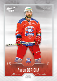 Hokejová karta Aaron Berisha Goal S1 2022-23 Silver 1 of 60 č. 171