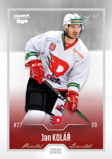 Hokejová karta Jan Kolář Goal S1 2022-23 Silver 1 of 60 č. 146