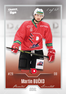 Hokejová karta Martin Bučko Goal S1 2022-23 Silver 1 of 60 č. 147
