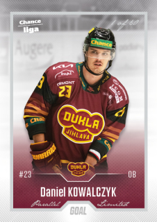 Hokejová karta Daniel Kowalczyk Goal S1 2022-23 Silver 1 of 60 č. 4