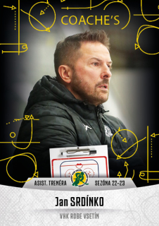 Hokejová karta Jan Srdínko Goal S1 2022-23 Coache's č. 3