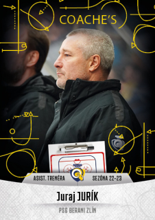 Hokejová karta Juraj Jurík Goal S1 2022-23 Coache's č. 24