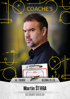 Hokejová karta Martin Štrba Goal S1 2022-23 Coache's č. 4