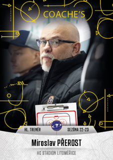 Hokejová karta Miroslav Přerost Goal S1 2022-23 Coache's č. 8