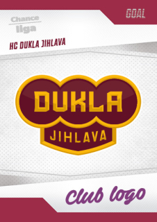 Hokejová karta HC Dukla Jihlava Goal S1 2022-23 logo č. 1