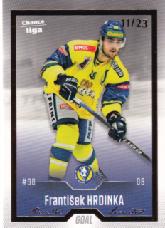 Hokejová karta František Hrdinka Goal S1 2022-23 Gold 11/23 č. 93