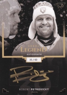 Róbert Petrovický Tipsport Liga Winter Classic Súboj Legiend Autograph 35/60