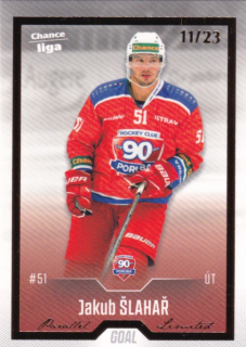 Hokejová karta Jakub Šlahař Goal S1 2022-23 Gold 11/23 č. 169