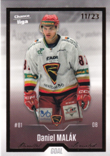 Hokejová karta Daniel Malák Goal S1 2022-23 Gold 11/23 č. 49