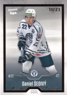 Hokejová karta Daniel Šedivý Goal S1 2022-23 Gold 11/23 č. 123